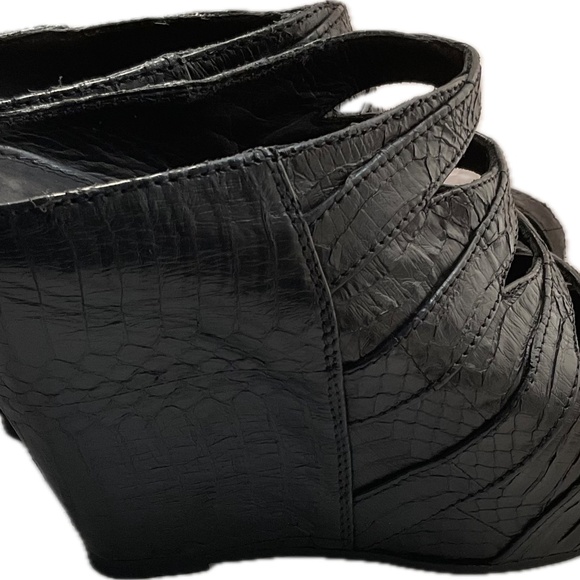 Rick Owens Dust Snake Platform Heel Wedge Mules size 39 1/2" EU - Picture 8 of 12